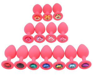 アナルセックストレーナー3PCSシリコンジュエルバットプラグイースタン喜びスターター初心者のためのアナル大人のおもちゃキット - Product Image 6