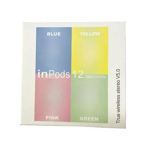 Inpods 12หูฟังไร้สาย <span class=keywords><strong>I12</strong></span>มินิสปอร์ต TWS, Macaron TWS เอียร์บัดคู่ por 4 <span class=keywords><strong>Pro</strong></span> 6 I9S I7S พร้อมกล่องชาร์จในหู - Product Image 3