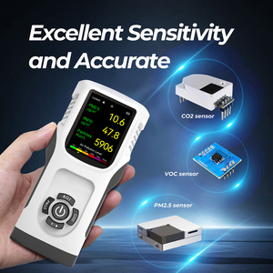 Medidor de Calidad del Aire Portátil Seis en Uno Fosensor, Precio al por Mayor, Monitor de Contaminación, Detector de Formaldehído, Medidor de Temperatura y Humedad - Product Image 4