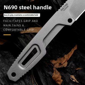 มีดต่อสู้ ER SATRE DIY ใบมีดสแตนเลสเกรดพรีเมียม ด้ามหนัง ขอบตรง หนา 4.5 มม. รับประกัน 1 ปี - Product Image 4