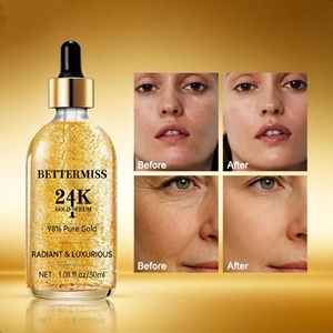 Sérum Visage Anti-rides Haute Qualité Or 24 carats Peptides Acide Hyaluronique Niacinamide Soin de la Peau Beauté - Product Image 6
