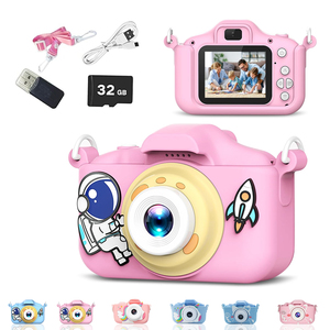 Máy ảnh trẻ em 16MP 120 °   Màn hình góc rộng 2 inch 720P HD, zoom 8X, 5 trò chơi, thẻ nhớ 32GB, máy nghe nhạc MP3, món quà sinh nhật tuyệt vời cho trẻ em - Product Image 3