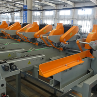 Scie à panneaux circulaire automatique FENGKAI SF8005 à 5 têtes, haute performance, pour la production de planches de palettes EPAL, avec PLC, CE, ISO