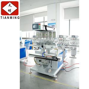 Semi-Automatic six color 3D rotating shuttle pad printing machine - Product Image 4