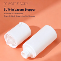 Flacon pompe airless à bascule gauche-droite 15ml 30ml 50ml en plastique PP vide pour sérum cosmétique et emballage beauté
