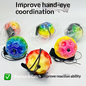 Ballon de handball élastique à retour rapide en PU souple, haute performance, avec sangle réglable, pour enfants, idéal pour les loisirs et les jeux sportifs en extérieur – Vente chaude - Product Image 2