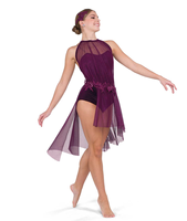 Vestido de Danza Lírica Personalizado de Estilo Moderno para Mujer, Transpirable, de Malla Suave, para Espectáculos en Escenarios y Clubes, con Color Personalizado