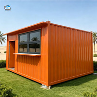 Maison préfabriquée moderne à installation rapide et faible coût avec structure en acier et verre, maison conteneur modulaire démontable
