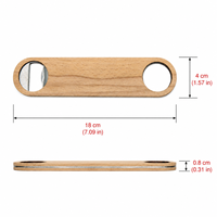 Lot en gros de 100 ouvre-bouteilles ronds en bambou personnalisables, vierges pour gravure laser, pour brasseries artisanales et agences de cadeaux promotionnels