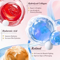 Masque facial au collagène HALORINNA 30g*4pcs, masque en hydrogel hydratant en profondeur, masque en hydrogel pour raffermir et nourrir la peau, texture hydrogel, soin du visage