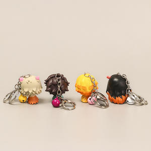 4 unids/set llaveros Demon Kamado Nezuko Kochou <span class=keywords><strong>Shinobu</strong></span> Slayers PVC Anime figura colgante para Gashapon juego máquina juego premio Juguete - Product Image 6