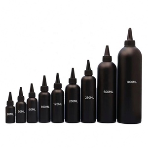 Flacons d'huile capillaire en plastique PET et PP blancs et noirs de 30 ml et 50 ml, avec applicateur à vis anti-fuite en HDPE, pour la croissance des cheveux et l'utilisation en salon - Product Image 3