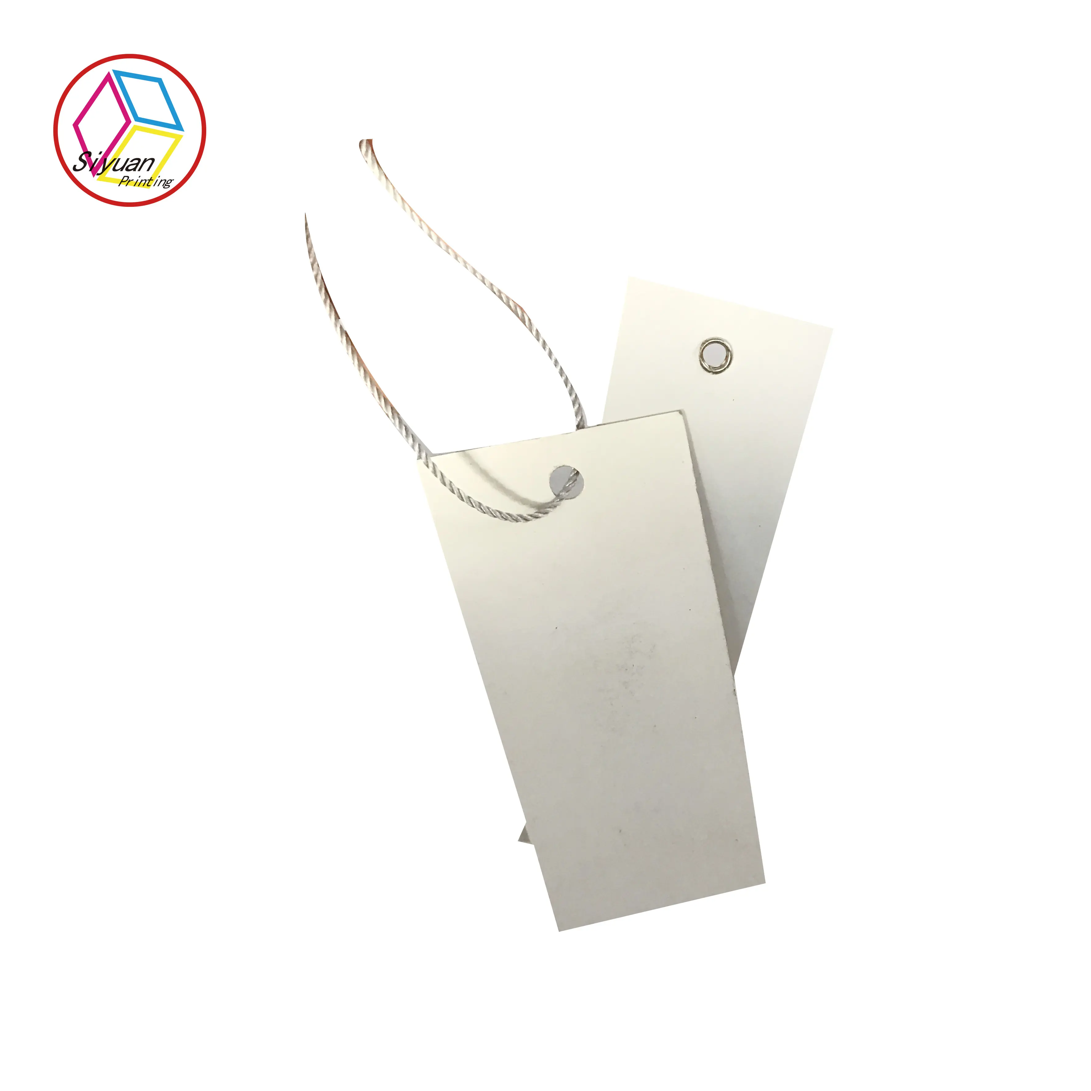 Custom label hang paper swing tag paper hang tags for garment clothing