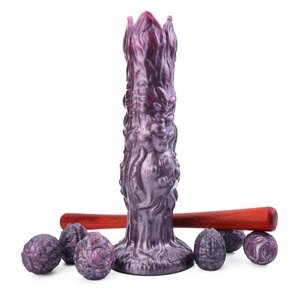 N-MR5313 Silicone Fantasy Ovipositor with 6 Eggs for Long Term Kink Comfort Beginner Hand Push Ovipositor for Vagina Training - Product Image 2