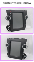 Autoradio android avec écran tesla 2din de 9.7 pouces, lecteur dvd, audio de voiture pour Toyota Highlander 2009-2012