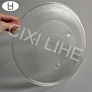 <span class=keywords><strong>Plateau</strong></span> tournant en <span class=keywords><strong>verre</strong></span> pour <span class=keywords><strong>micro</strong></span>-ondes résistant aux hautes températures, 315 mm, 3 branches, plaque de remplacement en <span class=keywords><strong>verre</strong></span> borosilicate - Product Image 2