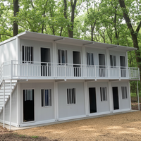 Casa Contenedor Modular de Lujo con Panel Sándwich de Acero Plegable Prefabricado, Diseño Moderno, Instalación Rápida, Color Personalizado para Construcción