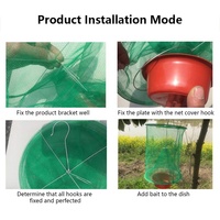 Nouveau Piège Écologique en Maille Plastique Renforcée d'Acier Solide pour la Capture Vivante de Passerelles et d'Oiseaux – Idéal pour le Contrôle des Nuisibles
