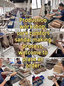 Deux paires de pantoufles inspirées de la mode haut de gamme, légères, en cuir de vachette huilé véritable, avec semelle en liège, tendance printemps - Product Image 4