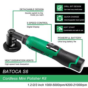 Kit de polissage automobile professionnel certifié CE/GS/EMC, <span class=keywords><strong>polisseuse</strong></span> sans fil à vitesse variable de 125 mm avec tampon - Product Image 2