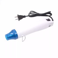 Mini pistolet thermique standard avec protection contre la surchauffe, 220V, à brancher, pour le bricolage, les tampons en caoutchouc, le poudre à embosser, les feuilles rétractables, le nail art et le séchage rapide