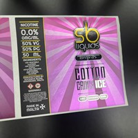 Etiquetas Adhesivas Transparentes para Botellas de Cosméticos, Impresión Personalizada, Rollo de Etiquetas con Logotipo en Dorado Estampado en Caliente