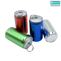 Memoria USB Metálica con Forma de Lata Personalizada con Logotipo, 64GB, Pendrive Portátil con Llavero, para Regalo Promocional Empresarial