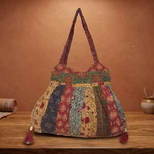 Bolsos Tote de Algodón de Diseño Moderno, Estilo Boho para Mujer, Color Sólido, Personalizables, de la Mejor Calidad, Hechos en India, para Todas las Temporadas - Product Image 3