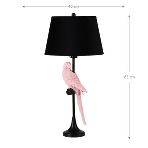 <strong>Rustic</strong> Light Contemporary Animal Polyresin Side <strong>Bed</strong> Nightstand <strong>Lamp</strong> Exquisite pink Bird Table <strong>Lamps</strong> - Product Image 5