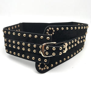 เข็มขัดตกแต่งเล็บทอง<span class=keywords><strong>ค</strong></span>ำเต็มรูปแบบ,เข็มขัดหัวหมุดย้ำเข็มขัดกว้างมากแฟชั่นสำหรับสุภาพสตรีสิน<span class=keywords><strong>ค</strong></span>้าใหม่ปี<span class=keywords><strong>2021</strong></span> - Product Image 2