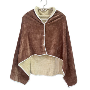 Miqijia Serviette <span class=keywords><strong>de</strong></span> <span class=keywords><strong>Bain</strong></span> Chaude et Épaisse en Polaire Corail Couleur Unie Séchage Rapide <span class=keywords><strong>pour</strong></span> Femme <span class=keywords><strong>Adulte</strong></span>, Châle Portable <span class=keywords><strong>pour</strong></span> la Maison et le Bureau - Product Image 6