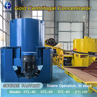 Concentrateur centrifuge à gravité pour l'or de 40 à 60 tonnes à vendre avec pompe et moteur comme composants principaux