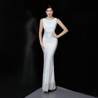16561-S # Banquet de mariage pour femme, robe longue à sequins pour femme noble, robe grande taille pour femme