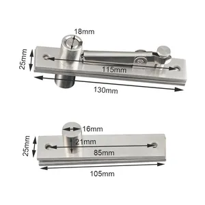 Stainless steel Upper And Lower Pivot Hinges 360 Degree Multipurpose Security Wooden Hinge Door pivot hinge