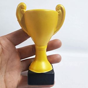 Custom Logo Print Foam Ball Soft Squeeze <b>Trophy</b> Stress Relief Toys for Promotion Gifts - Product Image 1