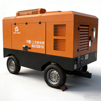 Compresseur d'air à vis rotatif portable diesel |   Compresseur d'air haute pression mobile pour la construction