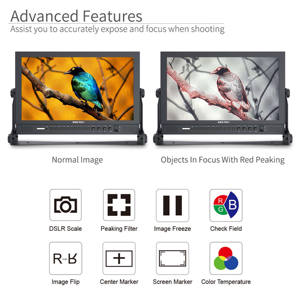 Monitor LCD Profesional para Transmisión SEETEC P173-9HSD de 17.3 Pulgadas, FHD, 3G-SDI, Aluminio, para Estudio/Unidad Móvil, Precio de Fábrica OEM - Product Image 5