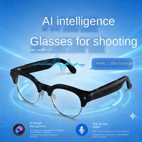 Lunettes Intelligentes à Modèle Privé AI Transfrontalier avec Caméra, Traduction en Temps Réel, Capture Photo et Vidéo, Contrôle par Bouton Tactile, TR90