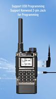 Radio Quansheng UV-K1 8 5W 200 Canales UHF VHF NOAA, Medidor de Frecuencia Meteorológica, Carga Tipo C, Radio Mini de Emergencia