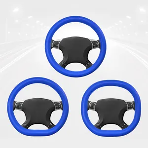 Beliebte Autozubehör O-und D-Form Auto lenkrad gehäuse Benutzer definierte Silikon-Auto lenkrad abdeckung Universal Anti Slip