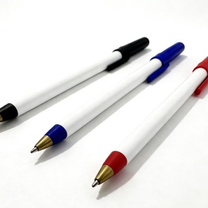 Meilleur stylo publicitaire en plastique très bon marché avec logo personnalisé, stylo à bille simple pour promotion - Product Image 4
