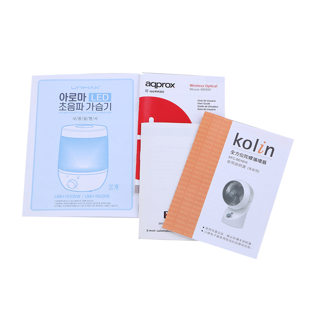Kexun Custom Wholesale Offset Printed Cardboard & Offset Paper Instruction Book