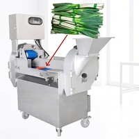 Máquina Cortadora de Vegetales de Acero Inoxidable, Alta Capacidad 600-1000kg/H, para Cortar Vegetales de Hoja como Lechuga, Espinaca y Repollo