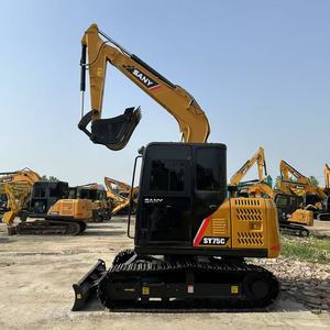 รถขุดตีนตะขาบ Sany SY75C คุณภาพสูง รถขุดไฮดรอลิกขนาดเล็ก 7.5 ตัน เครื่องยนต์ Isuzu ของแท้ ขายในราคาถูก - Product Image 1