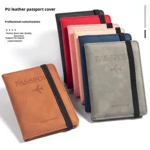 ที่ใส่หนังสือเดินทาง RFID หนัง PU พร้อมช่องใส่บัตรหลายช่องสำหรับ Amazon ข้ามพรมแดนเคสเอกสารมัลติฟังก์ชั่น - Product Image 1