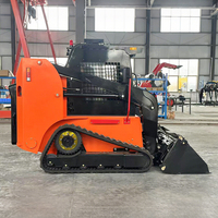 Chine Fabricant Skid Steer Loader Jardin Multifonctionnel Crawler Pelle Avant Chargeur Jardin Mini Diesel Skid Steer Loader