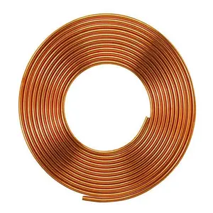 Ligne de production de tubes en cuivre ASTM B280 99.9% C1100 C12200 5/16 tube en cuivre tube rectangle en cuivre