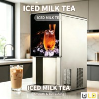 Distributeur automatique de glace de qualité supérieure en acier inoxydable de qualité alimentaire pour usage commercial, installation sur comptoir