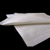 100% Sacs alimentaires biodégradables en papier kraft plat blanc thermoscellés Joint à 3 côtés avec logo personnalisable à encoche déchirable Fabriqué en Chine