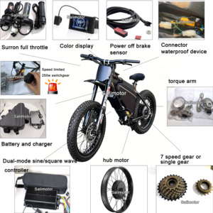 <span class=keywords><strong>Kit</strong></span> de <span class=keywords><strong>conversion</strong></span> pour vélo électrique à pneus larges 48V 52V 60V 72V, Moteur moyeu 1000W 2000W 3000W, Roue avant 20x4 26x4, Mise à niveau 5000W avec batterie - Product Image 2